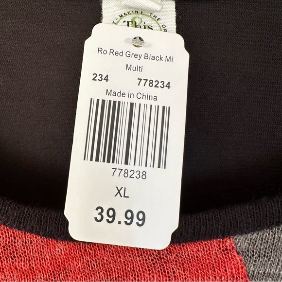 NEW This & That XL Patchwork Embroidered Long Sleeve Top Tunic Boho Hippie Fall - Picture 10 of 13